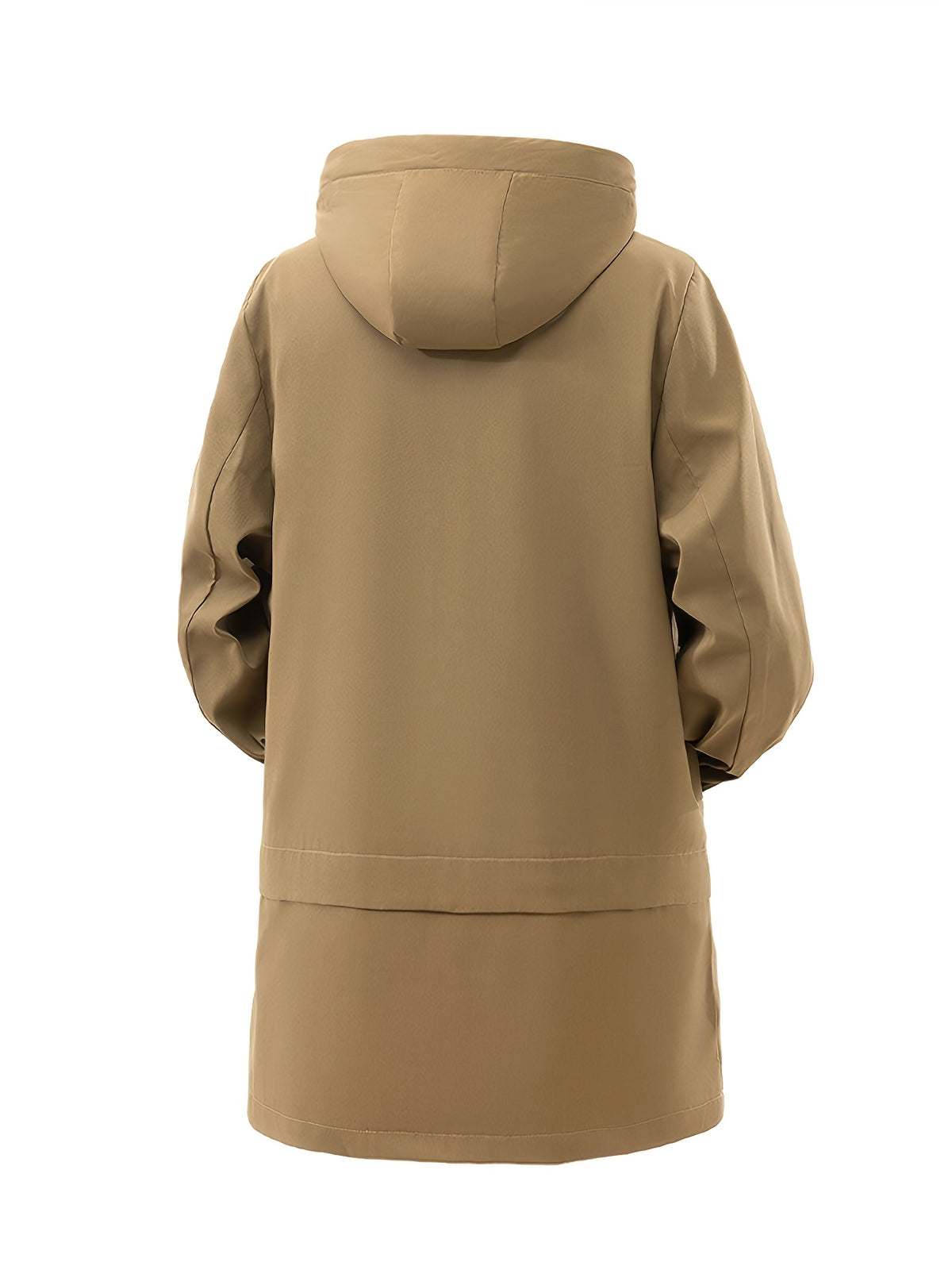 Manteau pour homme, à capuche, café
