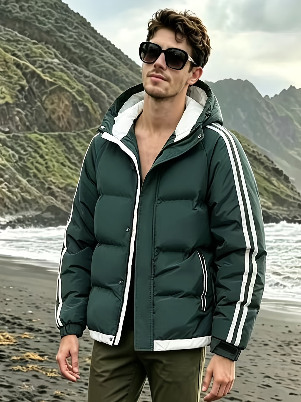 Veste pour homme, à capuche, modele 20