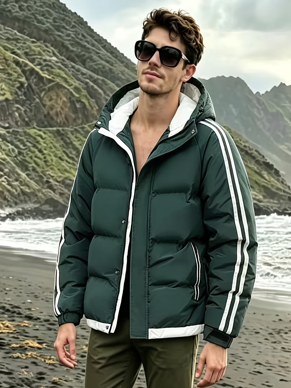 Veste pour homme, à capuche, modele 20