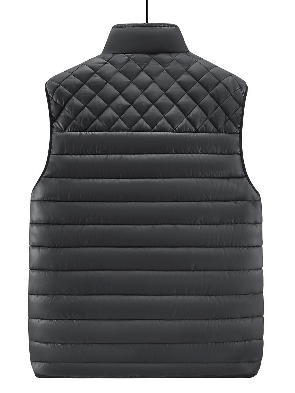 Gilet Homme Couleur Unie Col Montant, Cardigan Léger Sans Manches Automne Hiver, Veste Matelassée Décontractée pour les Trajets Quotidiens, Adaptable à Toute Occasion, photo 22