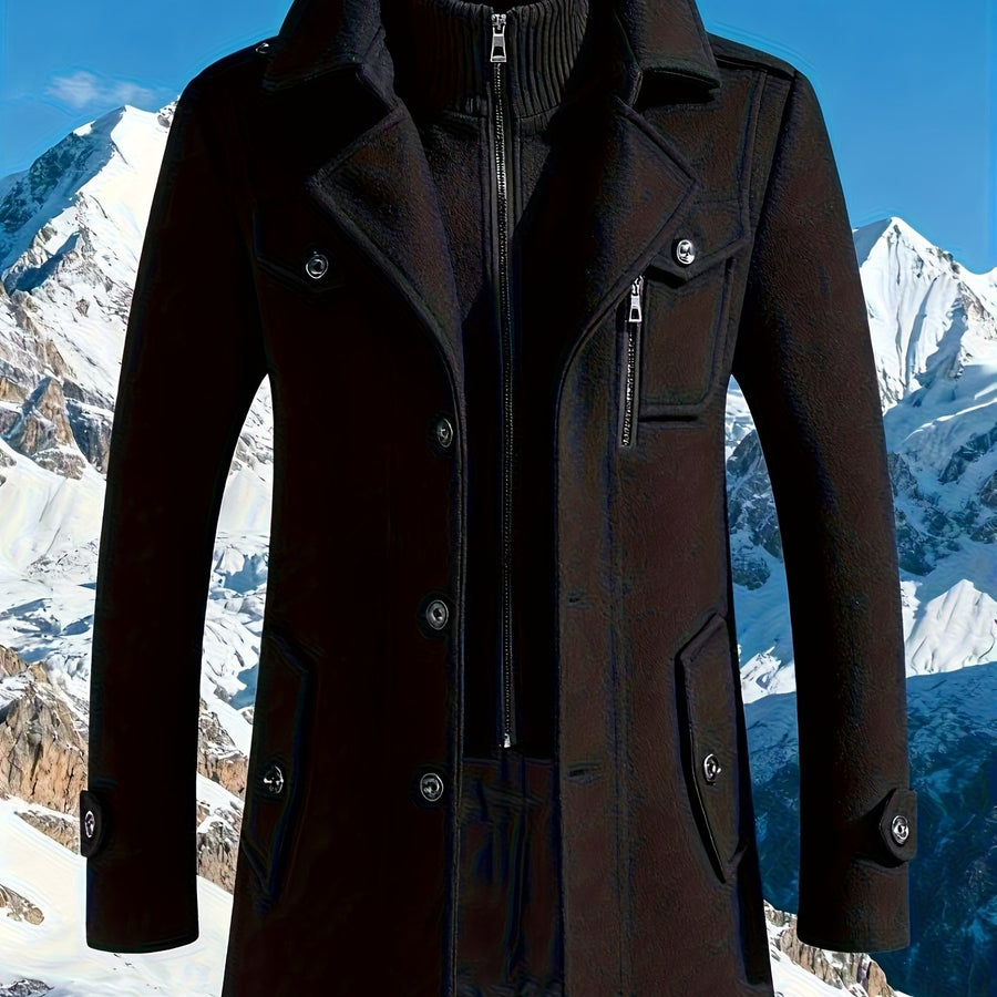 Veste en laine, 30 % laine, tweed, noir, coloris noir, détail