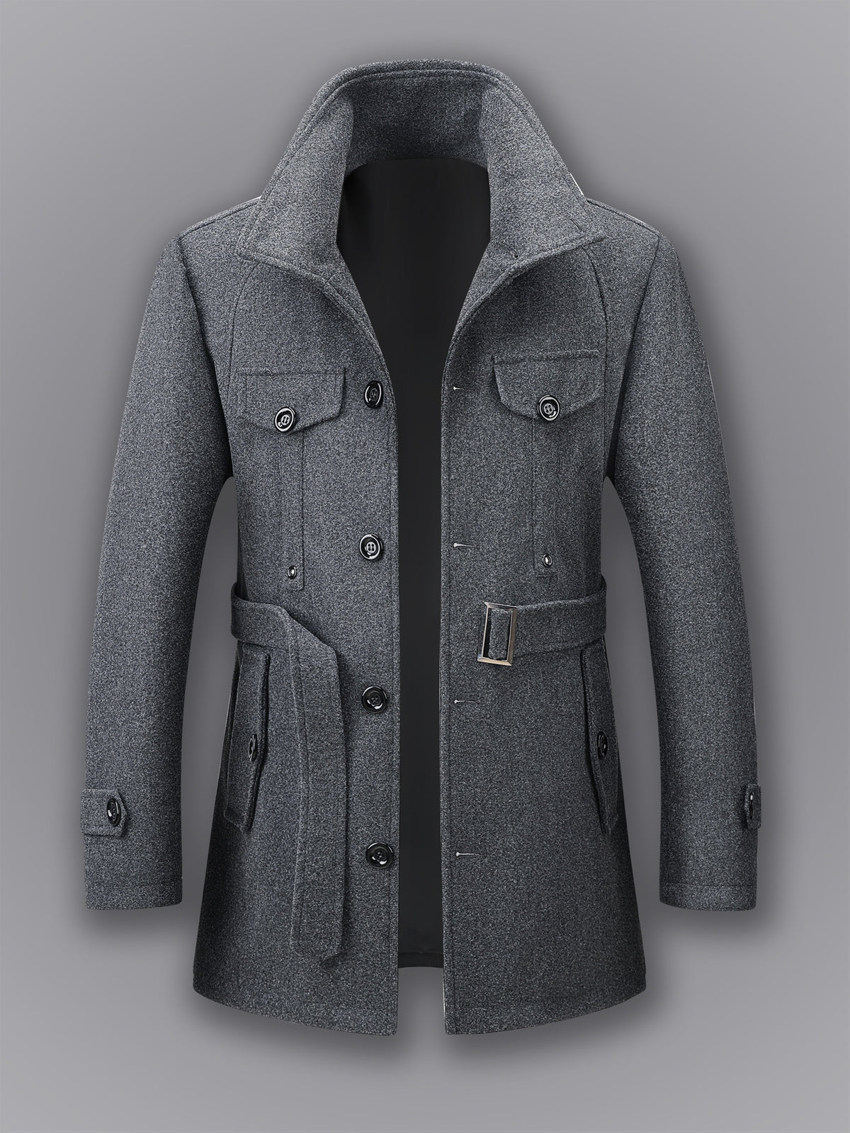 Manteau mi-long pour homme, coupe-vent