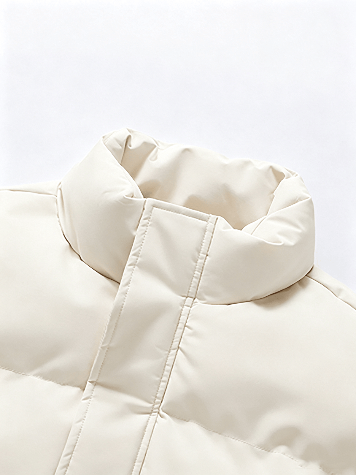 Veste matelassée pour homme, à col montant, vert clair