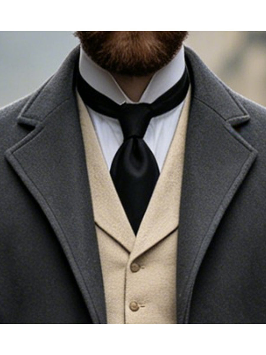 Manteau, tweed, à revers, kaki, photo 11