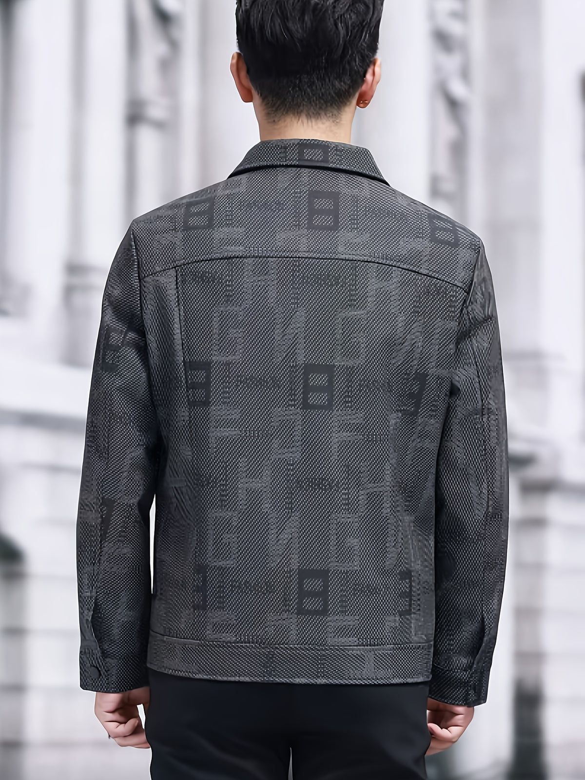 Veste court pour homme, à revers