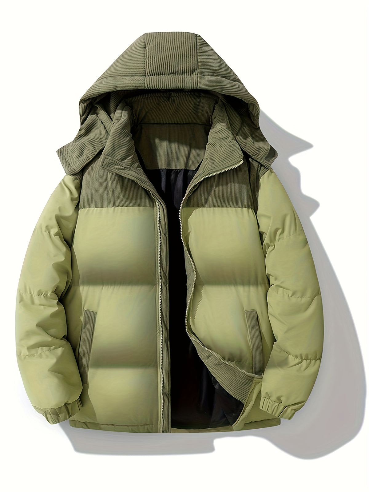 Veste pour homme, velours côtelé, à capuche