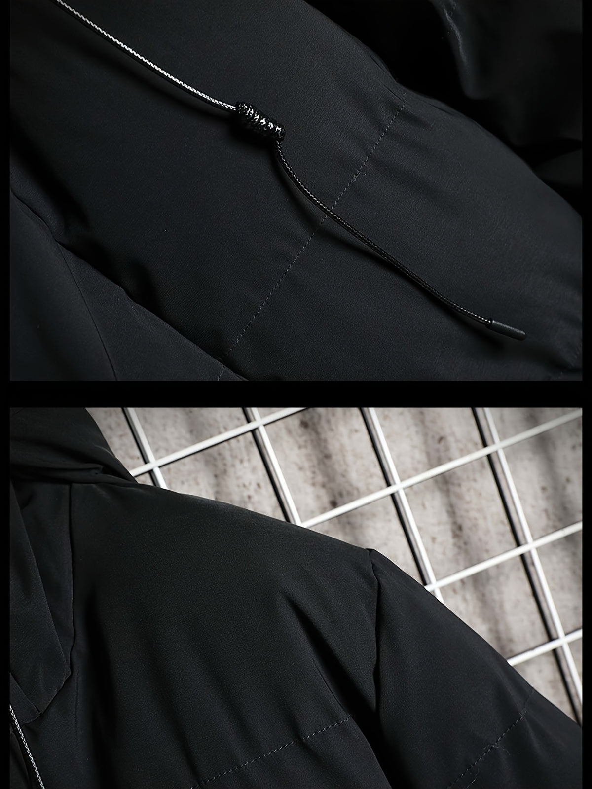Manteau pour homme, à capuche, vert