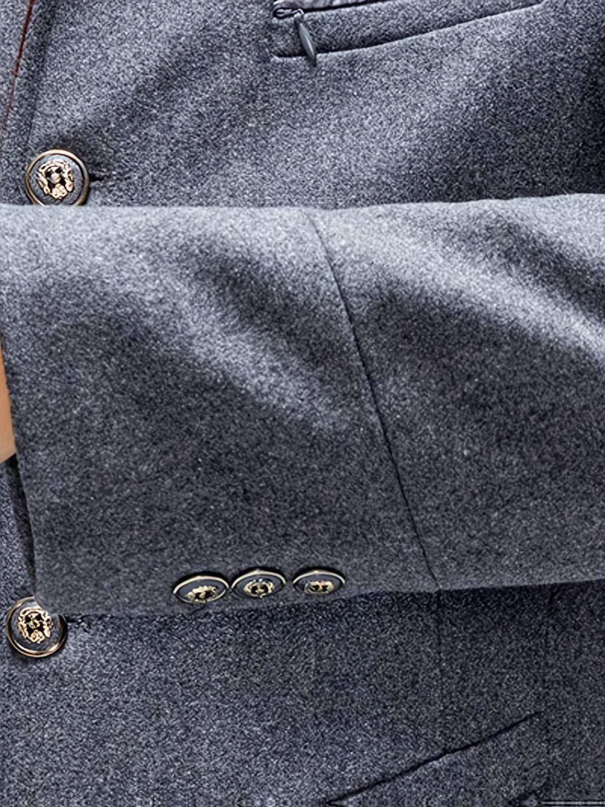 Manteau en tweed rembourré pour homme, 55 % laine, écharpe amovible