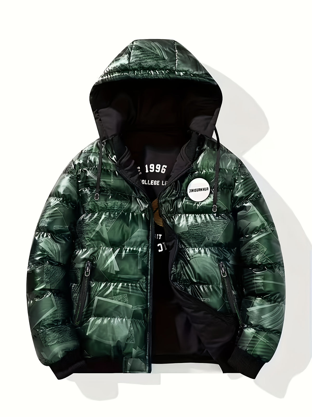 Veste pour homme, à capuche, vert