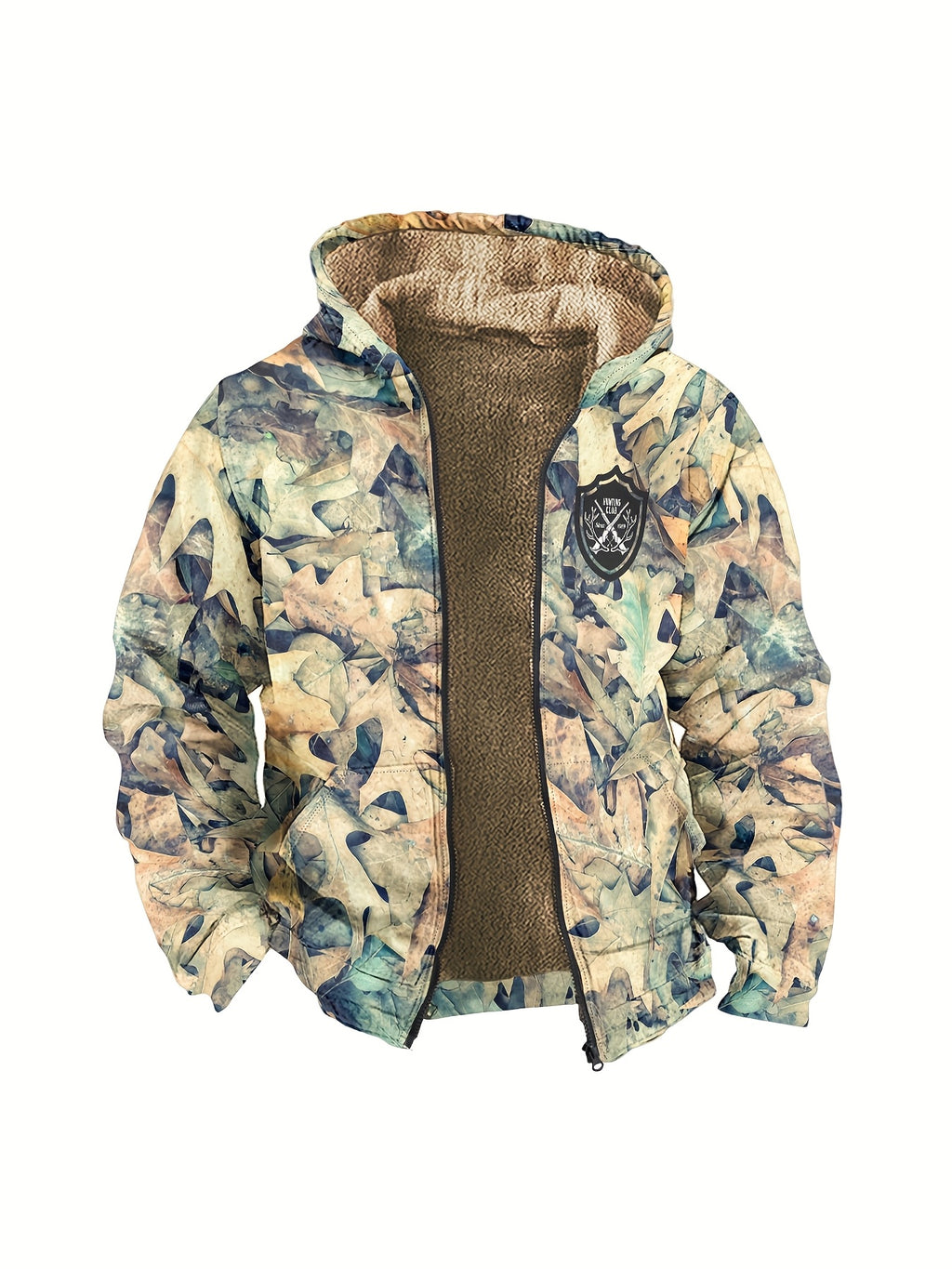Manteau pour homme, polaire, à capuche