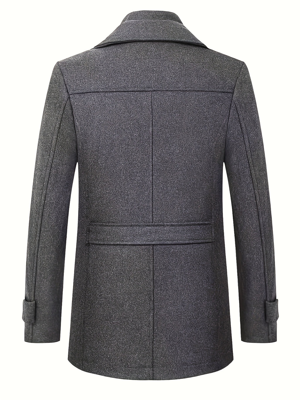 Manteau en laine long pour homme, 30 % laine, velours