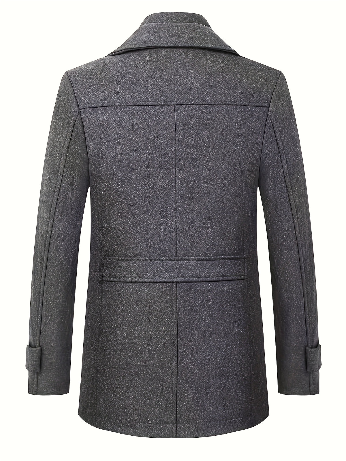 Manteau en laine long pour homme, 30 % laine, velours