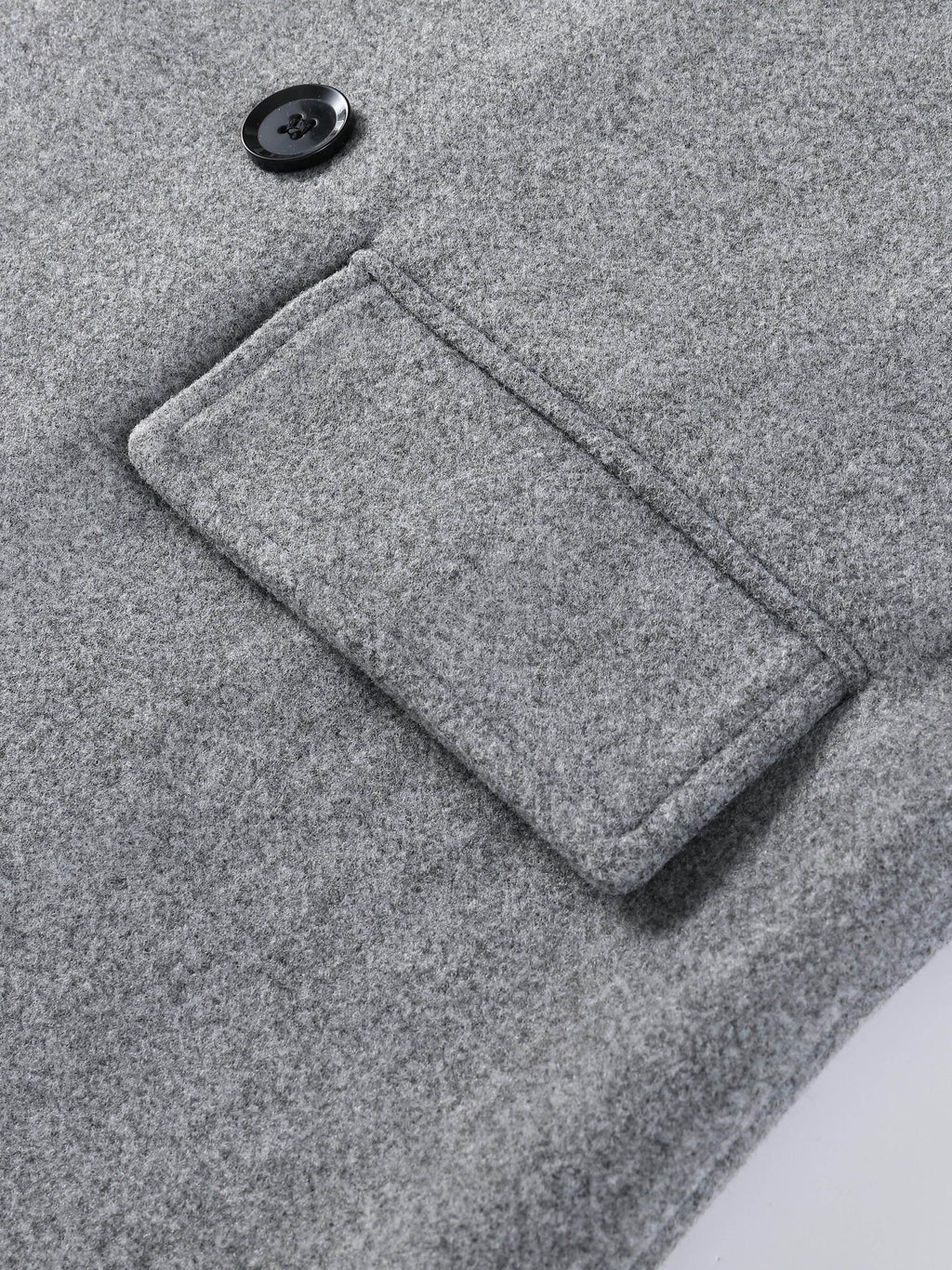 Manteau long pour homme, tweed, à revers