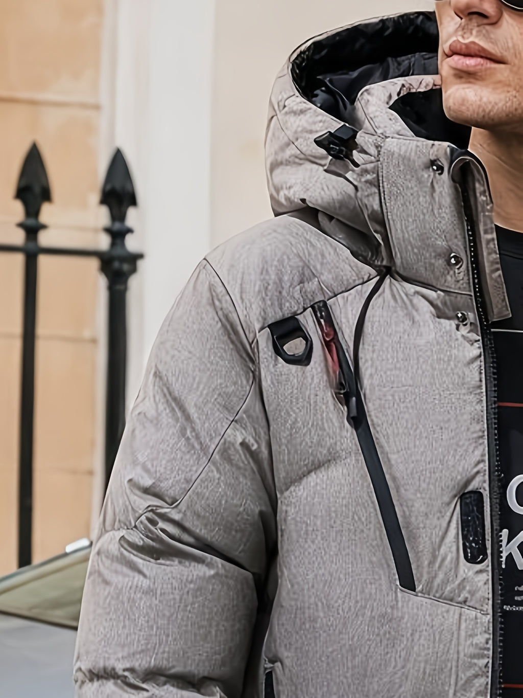 Doudoune matelassée pour homme, à capuche