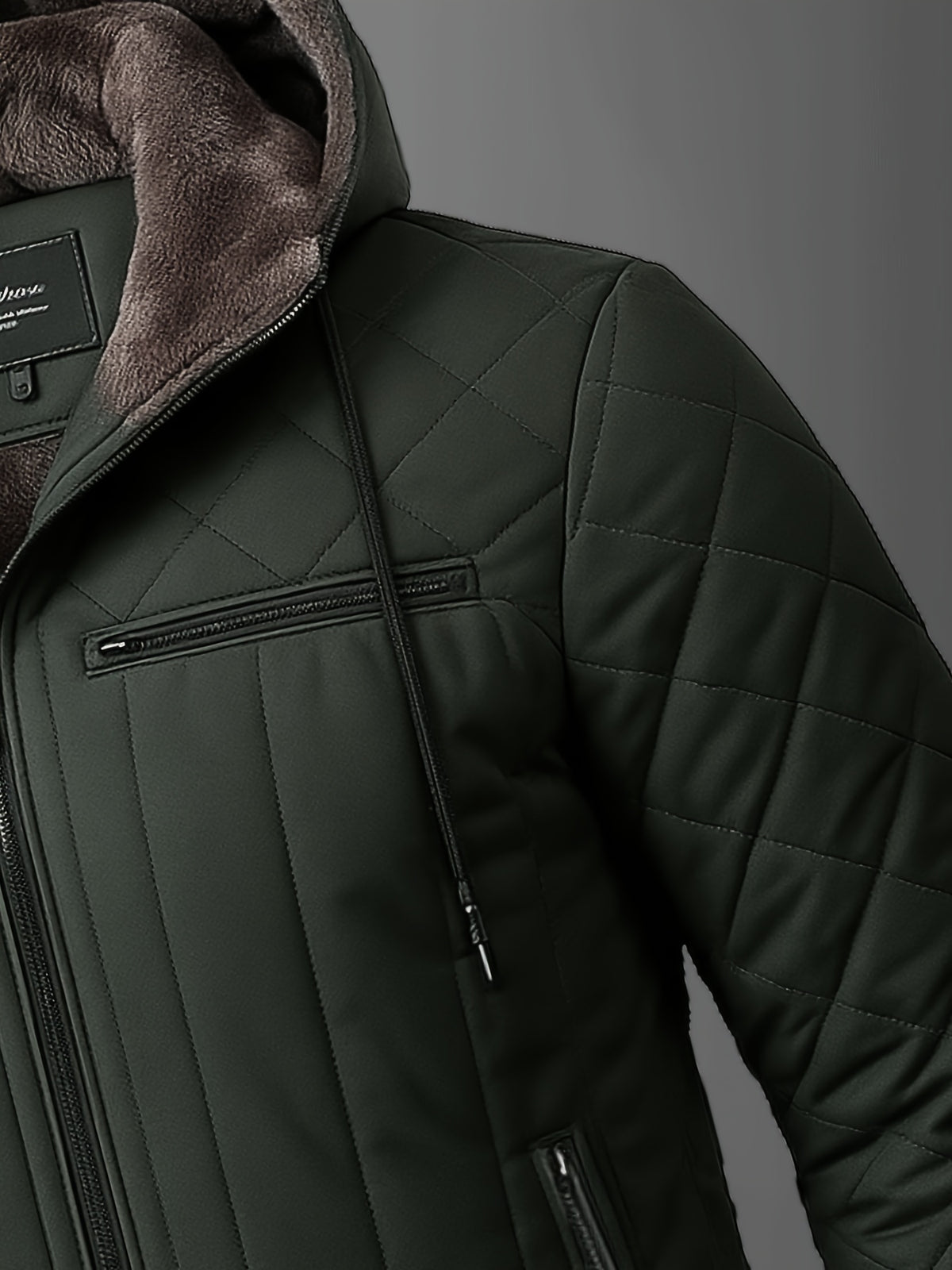 Veste pour homme, polaire, à capuche