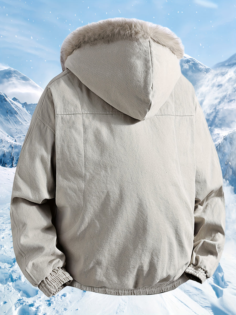 Veste, à capuche, beige, poche, photo 5