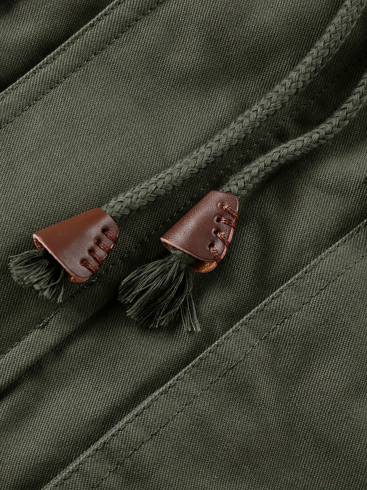 Veste pour homme, polaire, à capuche, vert fougère