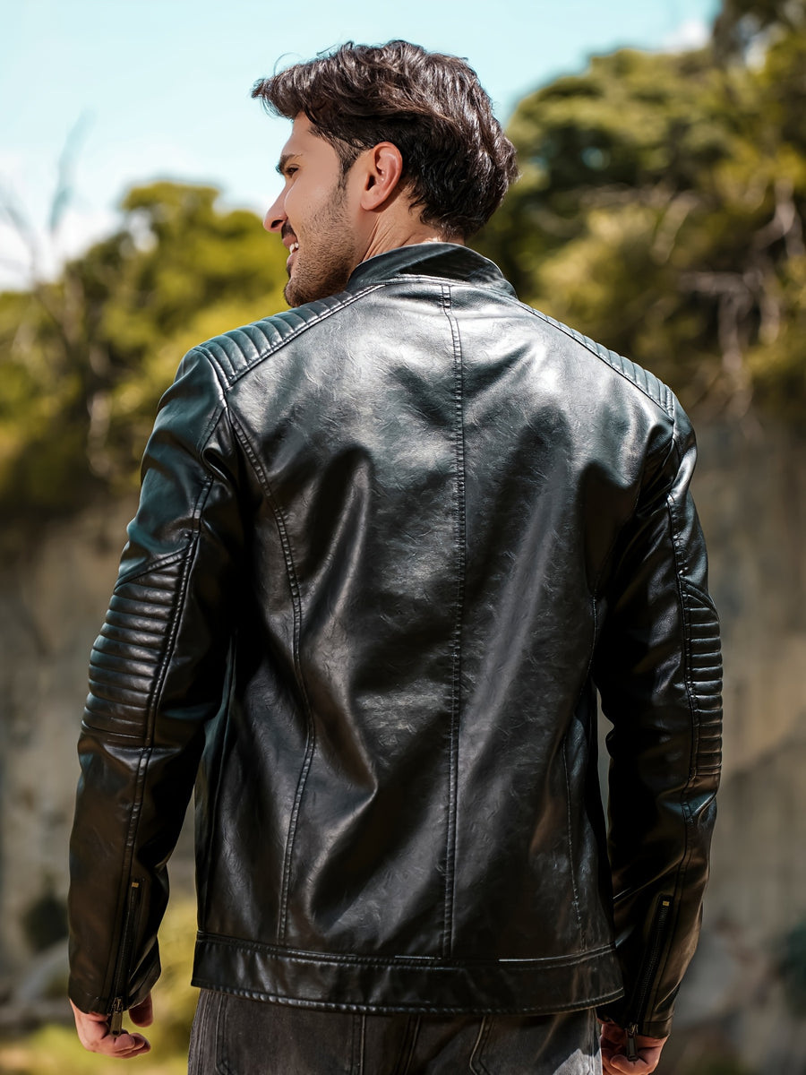 Veste Décontractée, une Pièce de Printemps/Hiver Élégante, avec un Design de Cardigan Zippé, un Col Montant et des Poches Zippées. Convient pour une Tenue Décontractée et les Soirées, Elle est Aussi Confortable pour le Cyclisme. Un Cadeau de No, détail du vêtement