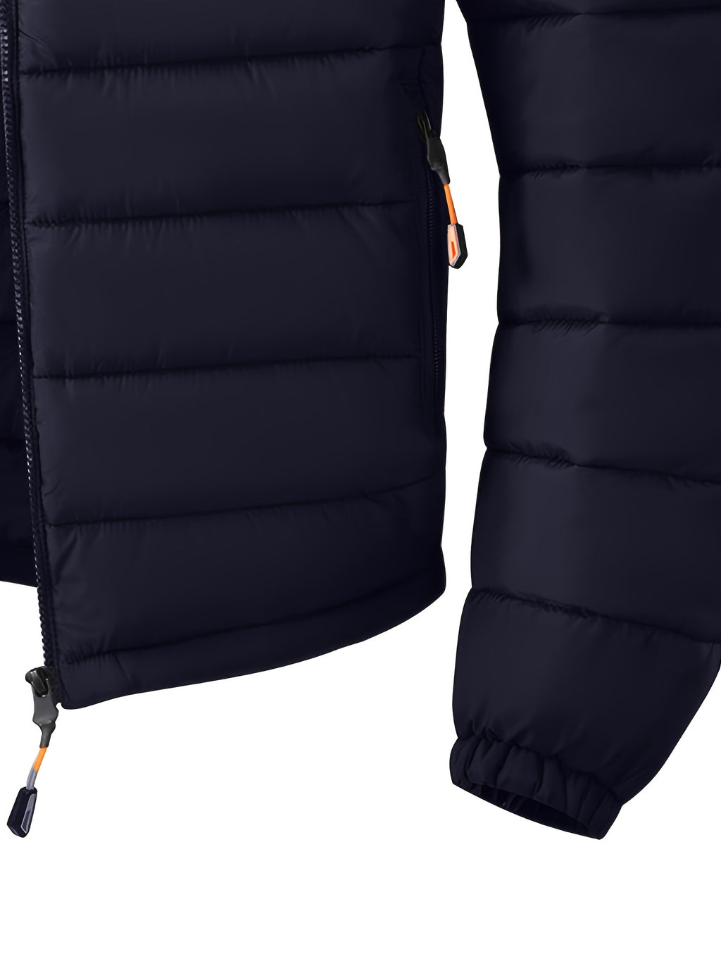 Manteau matelassé pour homme, coupe-vent, à capuche