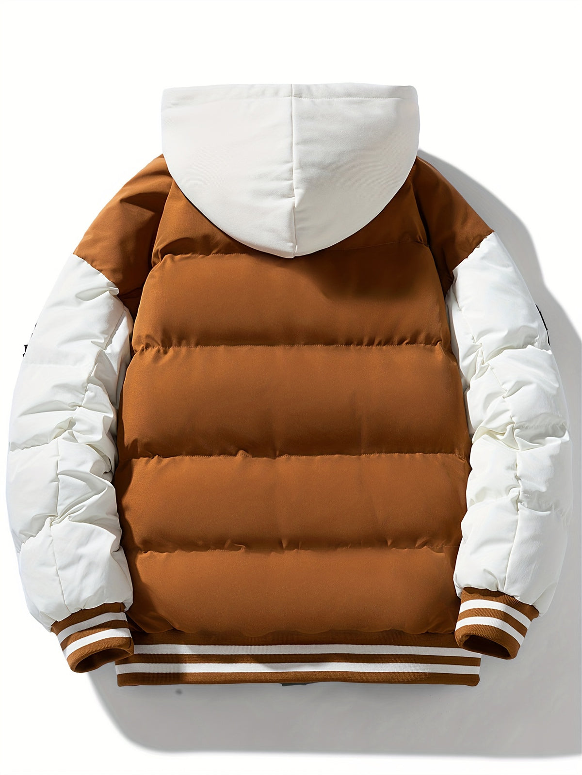 Veste long pour homme, à capuche, rouiller