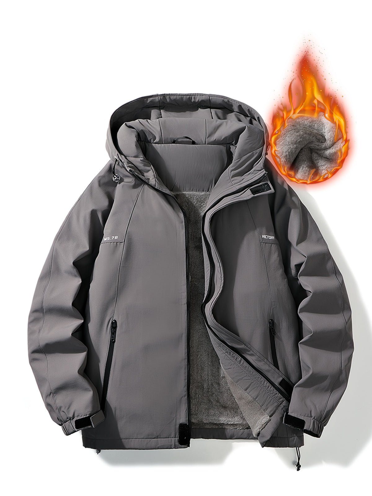 Veste pour homme, imperméable, à capuche