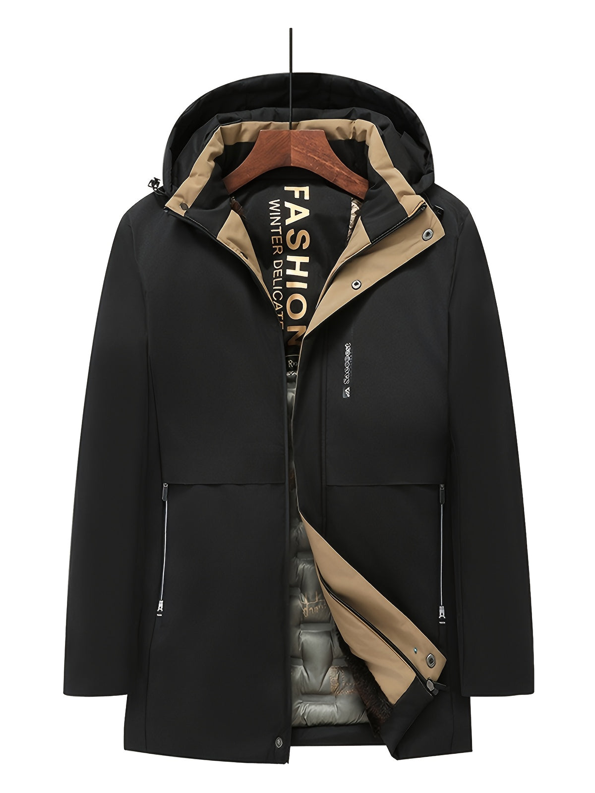 Veste pour homme, coupe-vent, à capuche, modele 5