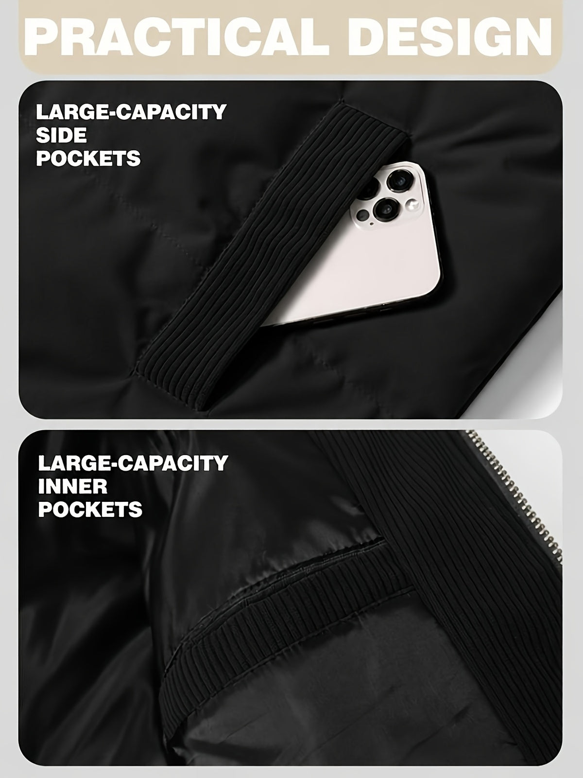 Manteau matelassé pour homme, à capuche, vert