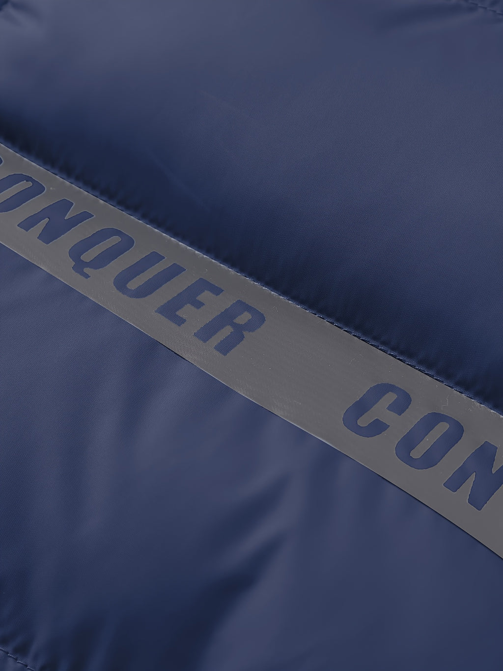Manteau matelassé pour homme, à capuche, bleu foncé