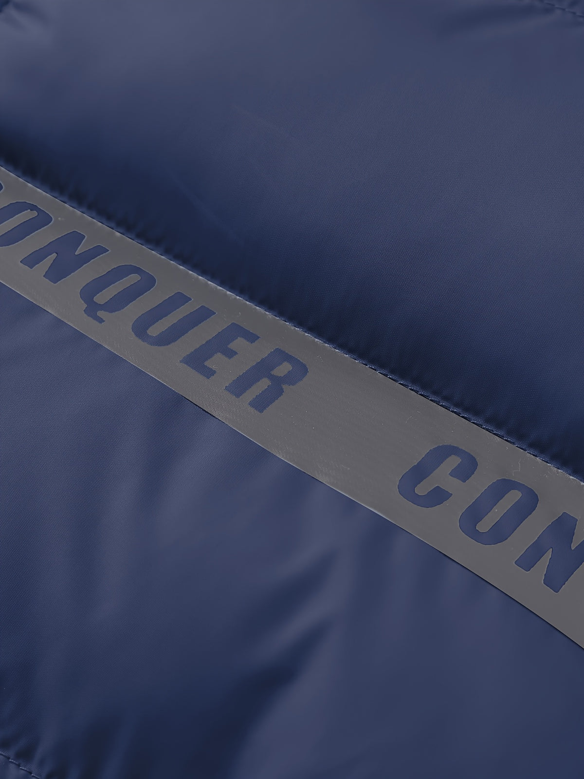 Manteau matelassé pour homme, à capuche, bleu foncé