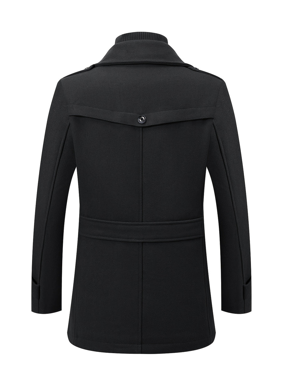 Manteau en laine, 30 % laine, à revers, orange, photo 8