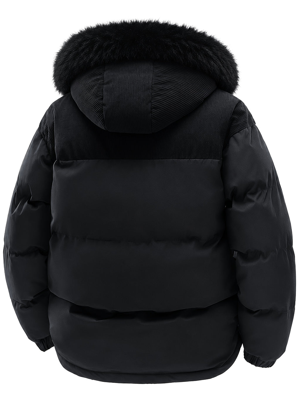 Manteau en fausse fourrure pour homme, imperméable, à capuche