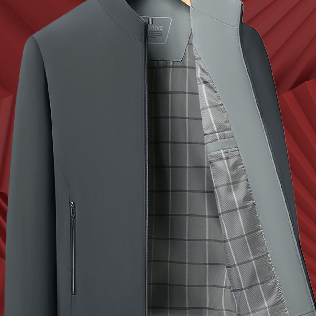 Veste, à col montant, jd1008 xing - 406 noir, coloris jd1008 xing - 406 gris foncé