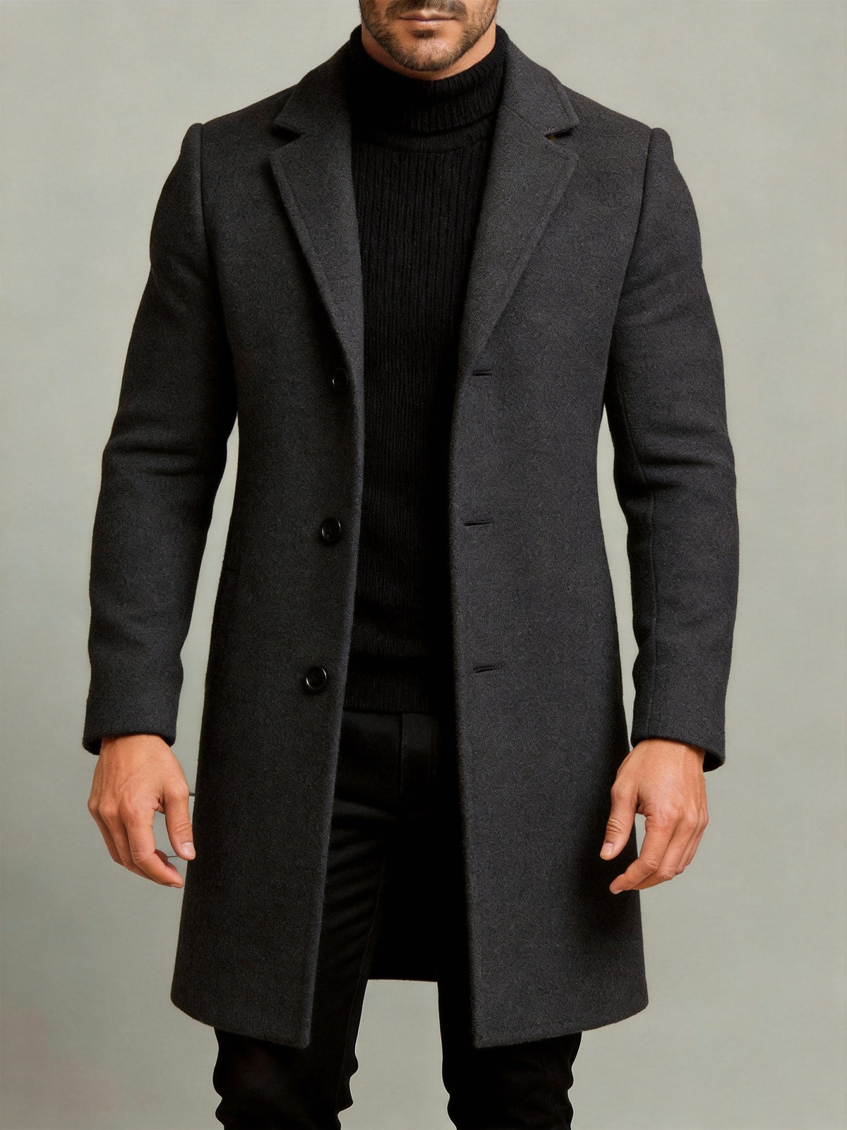 [Mei Xi Select] Trench-coat pour homme printemps/automne 2026, vêtement d'extérieur décontracté simple et polyvalent pour le printemps et l'automne, pour les trajets quotidiens et le quotidien avec une sensation de qualité supérieure