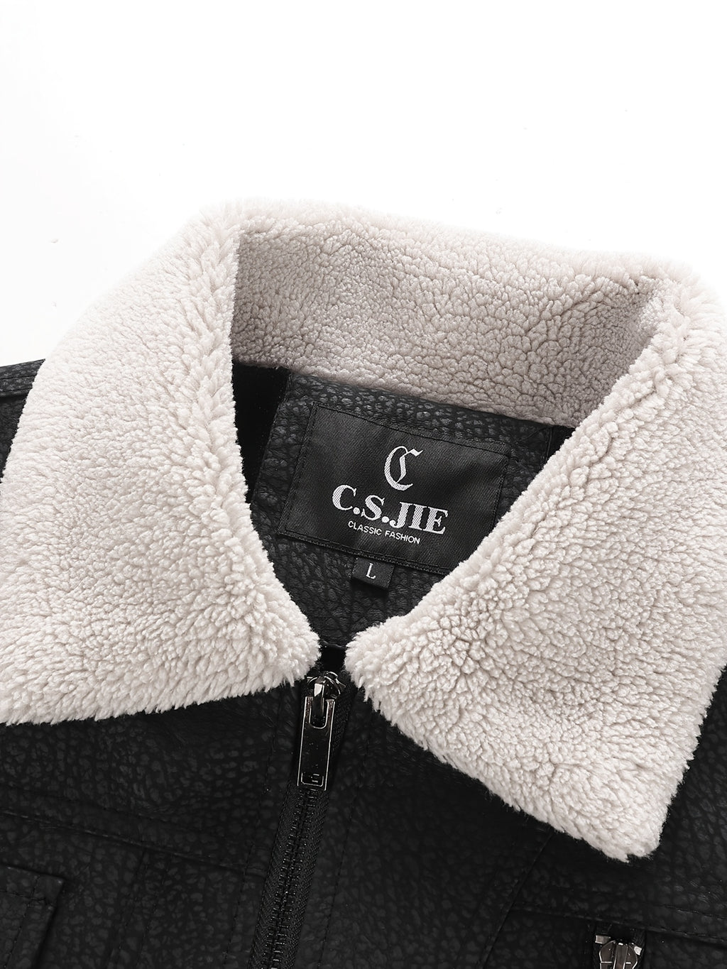 Veste, coupe-vent, à revers, noir, photo 13