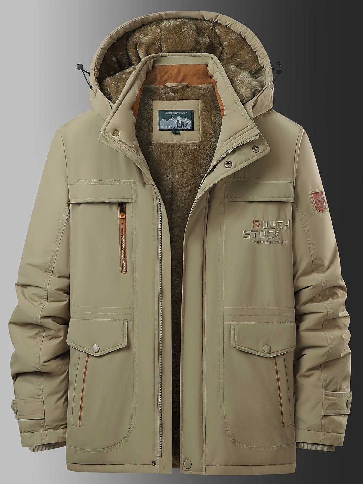 Veste pour homme, polaire, à col montant