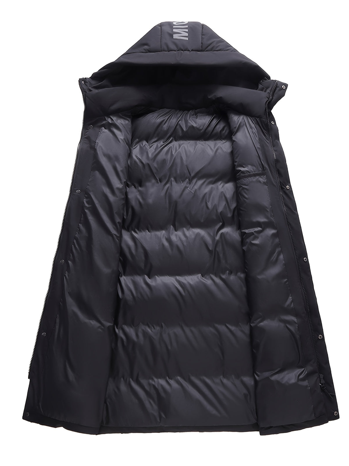 Doudoune matelassée pour homme, coupe-vent, à capuche, col montant