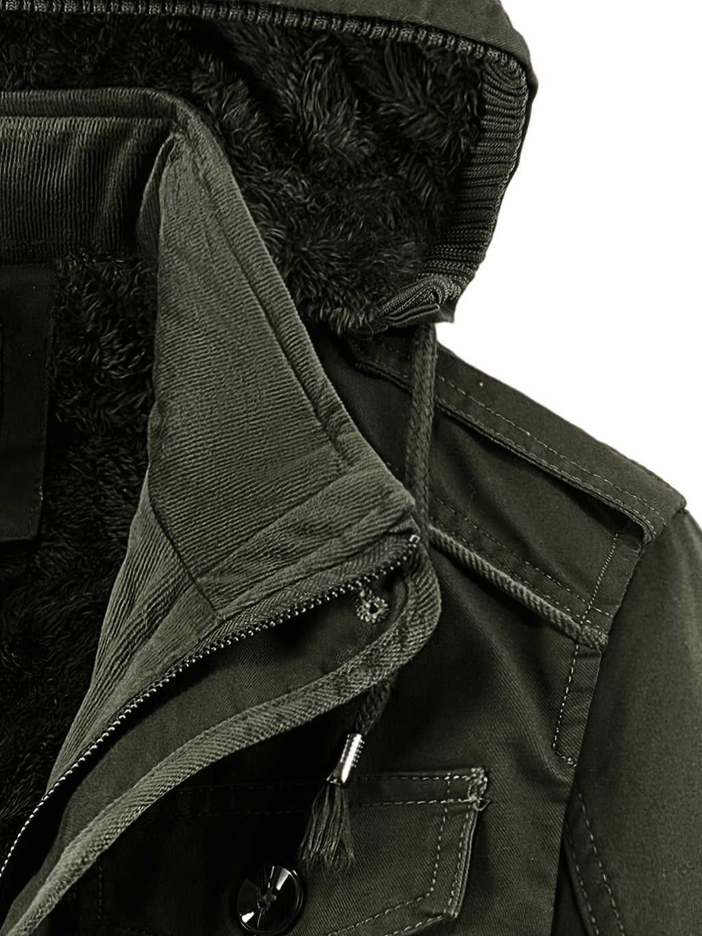 Parka pour homme, coupe-vent, à capuche