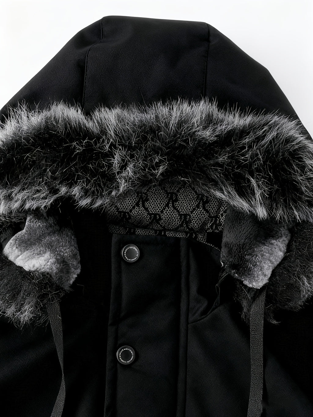 Manteau pour homme, à capuche, blanc