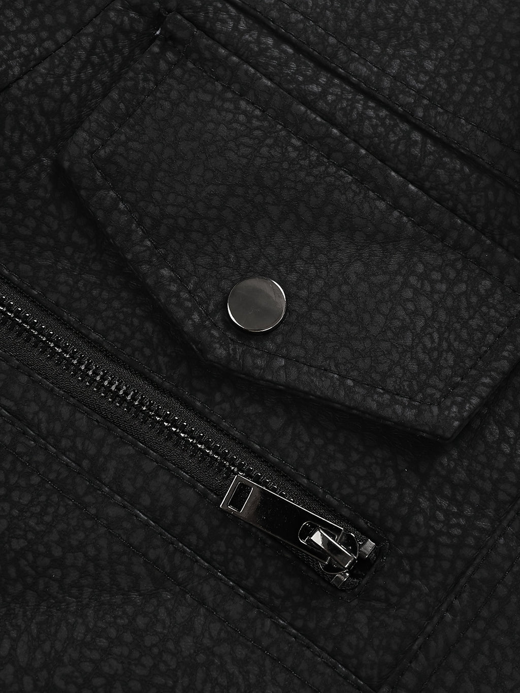 Veste, coupe-vent, à revers, noir, détail du vêtement