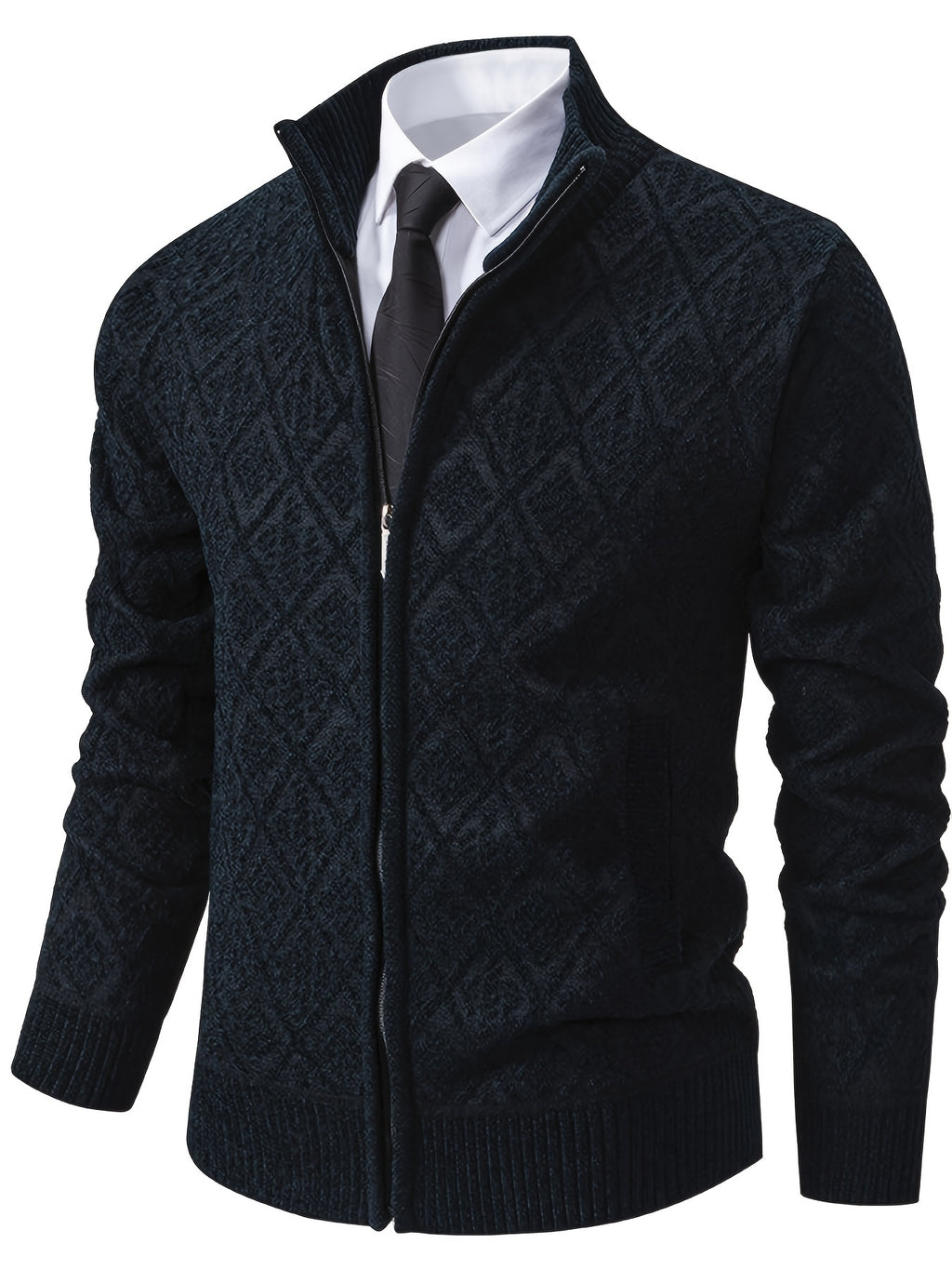 Manteau pour homme, à col montant