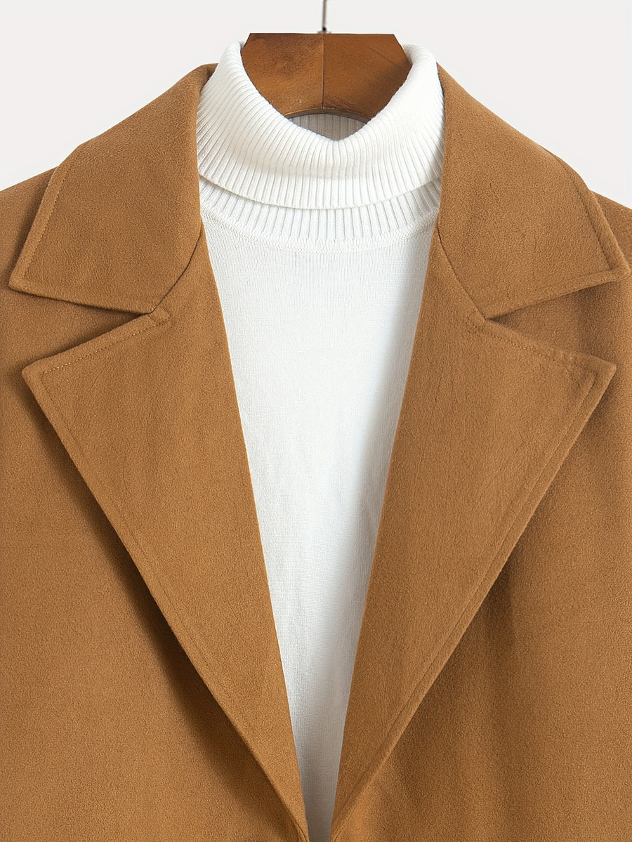 Veste, tweed, à revers, bleu marine, photo 16