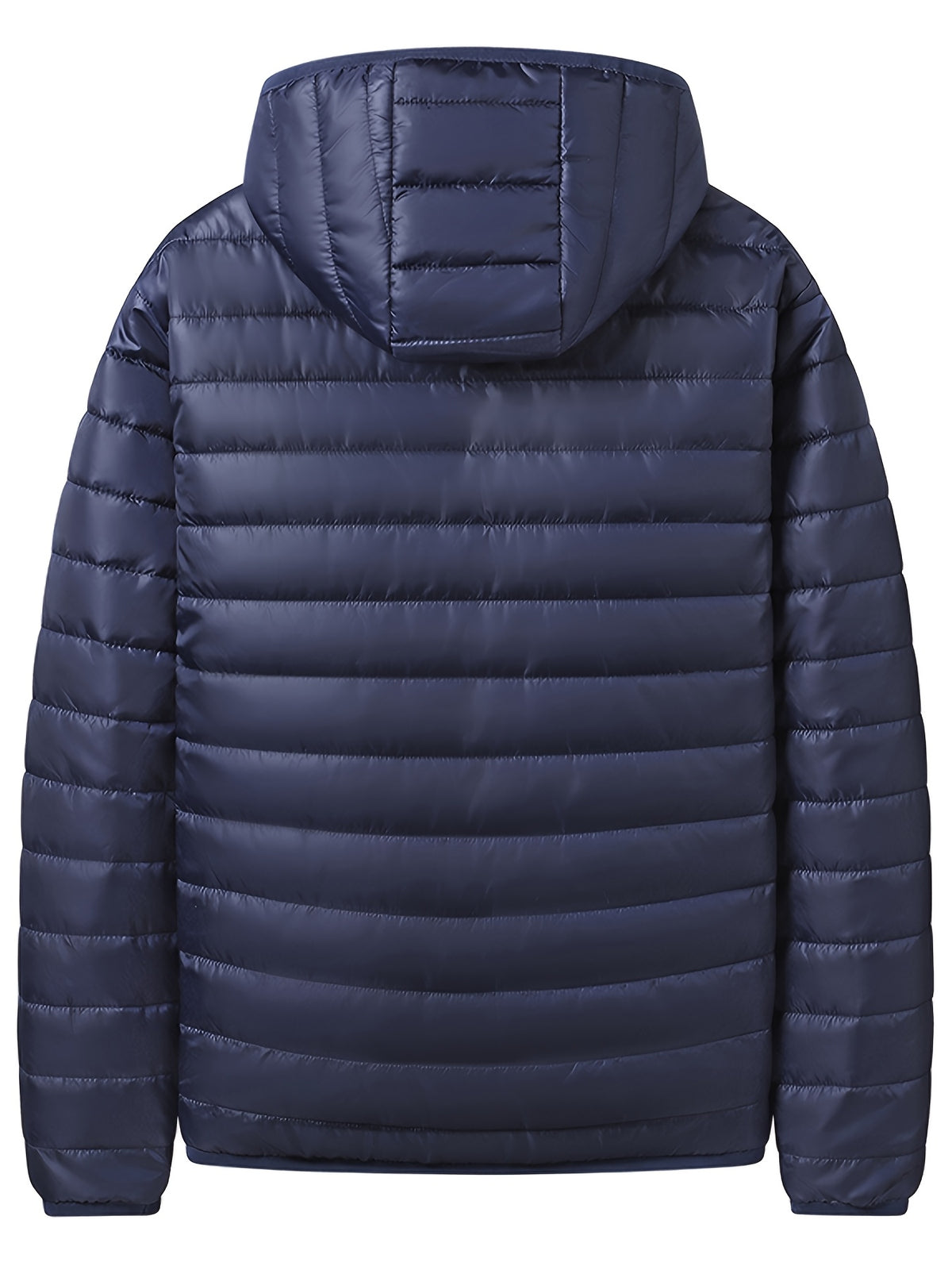 Veste pour homme, coupe-vent, à capuche, noir