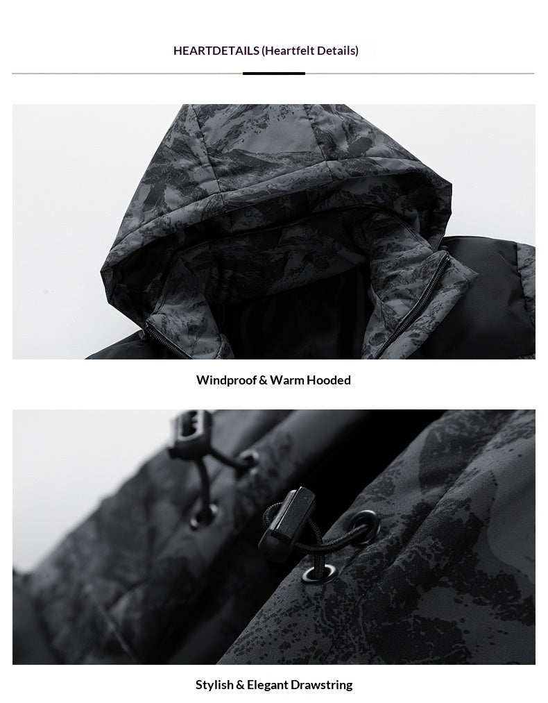 Veste pour homme, coupe-vent, à capuche, modele 6