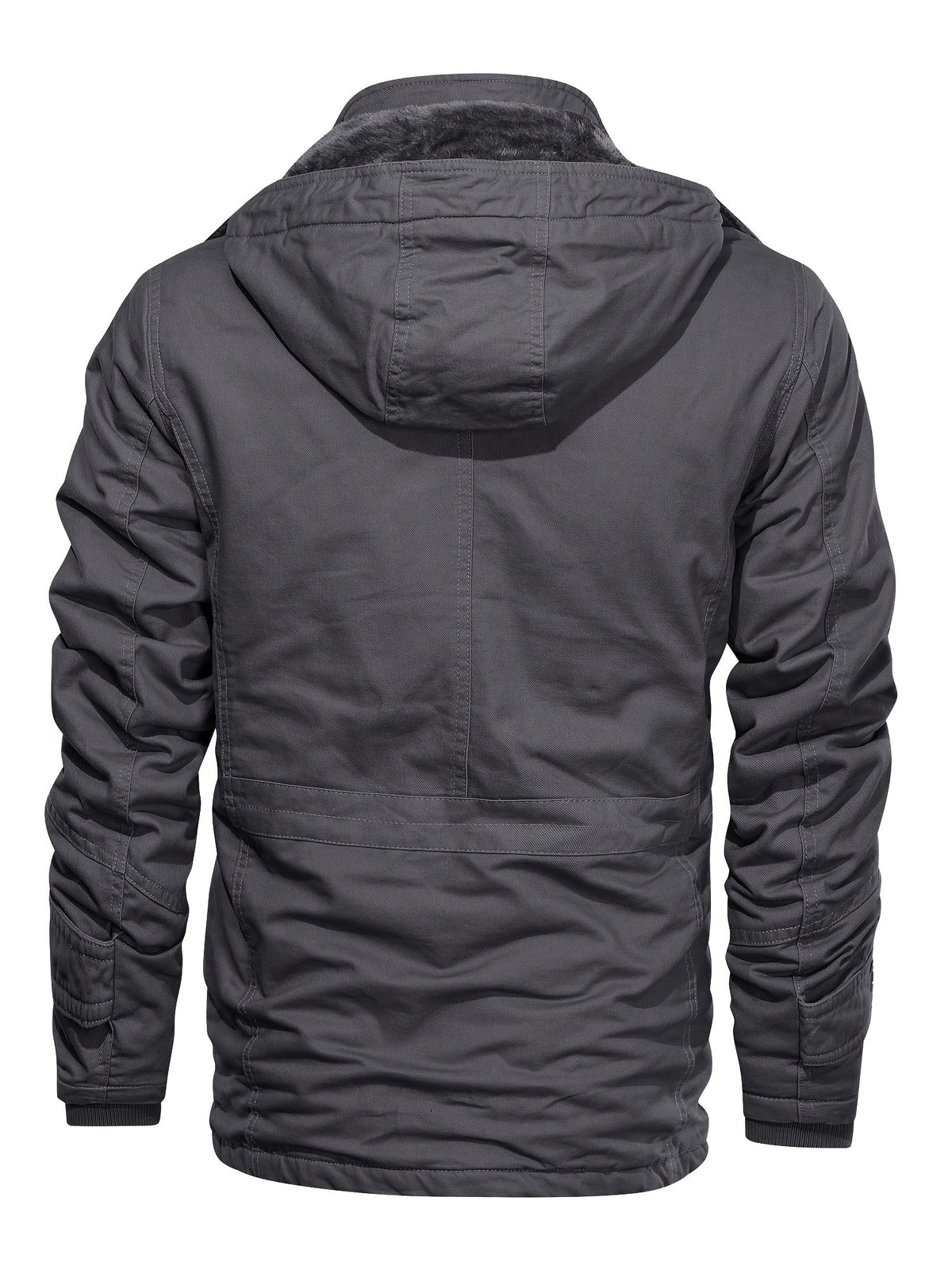Veste mi-long pour homme, coupe-vent, à capuche