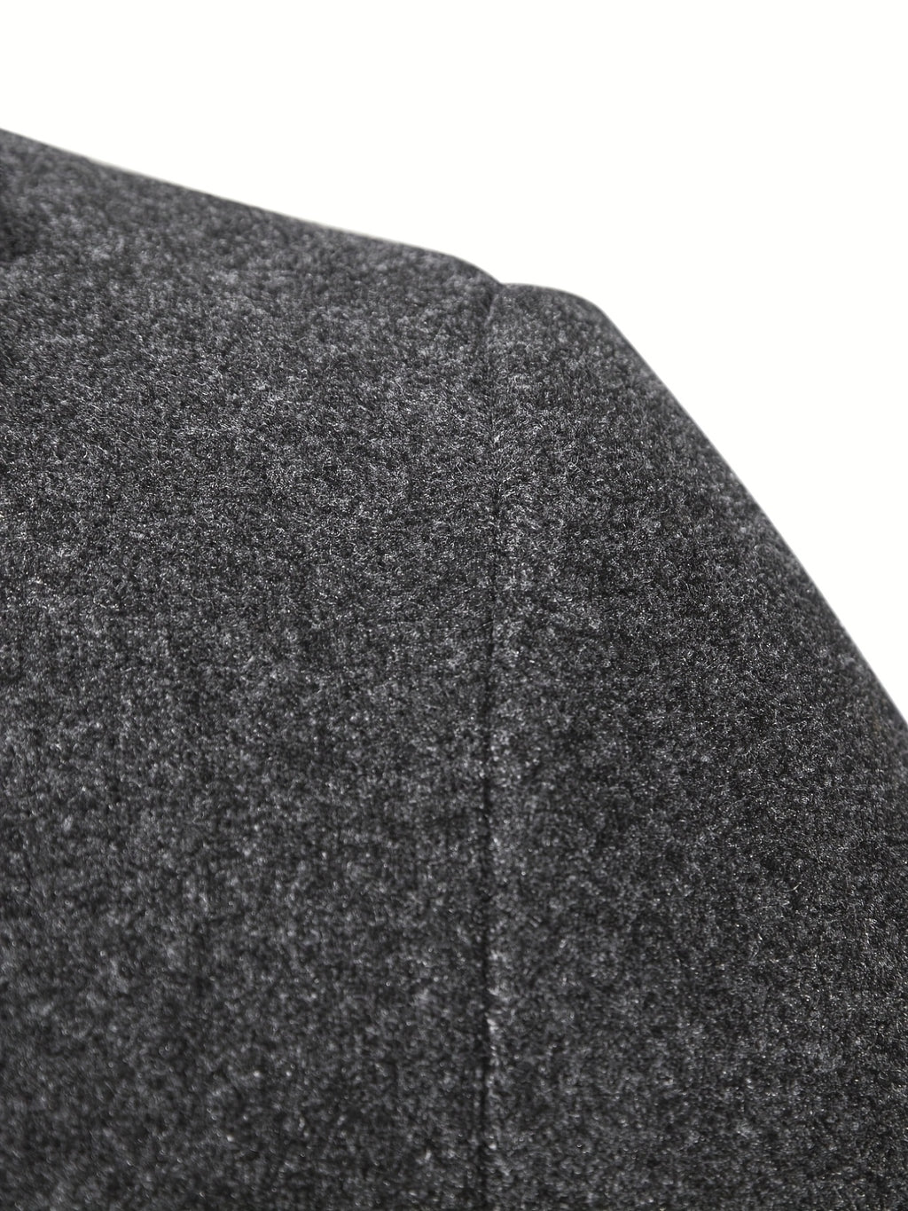 Manteau, tweed, à revers, gris foncé, détail du vêtement