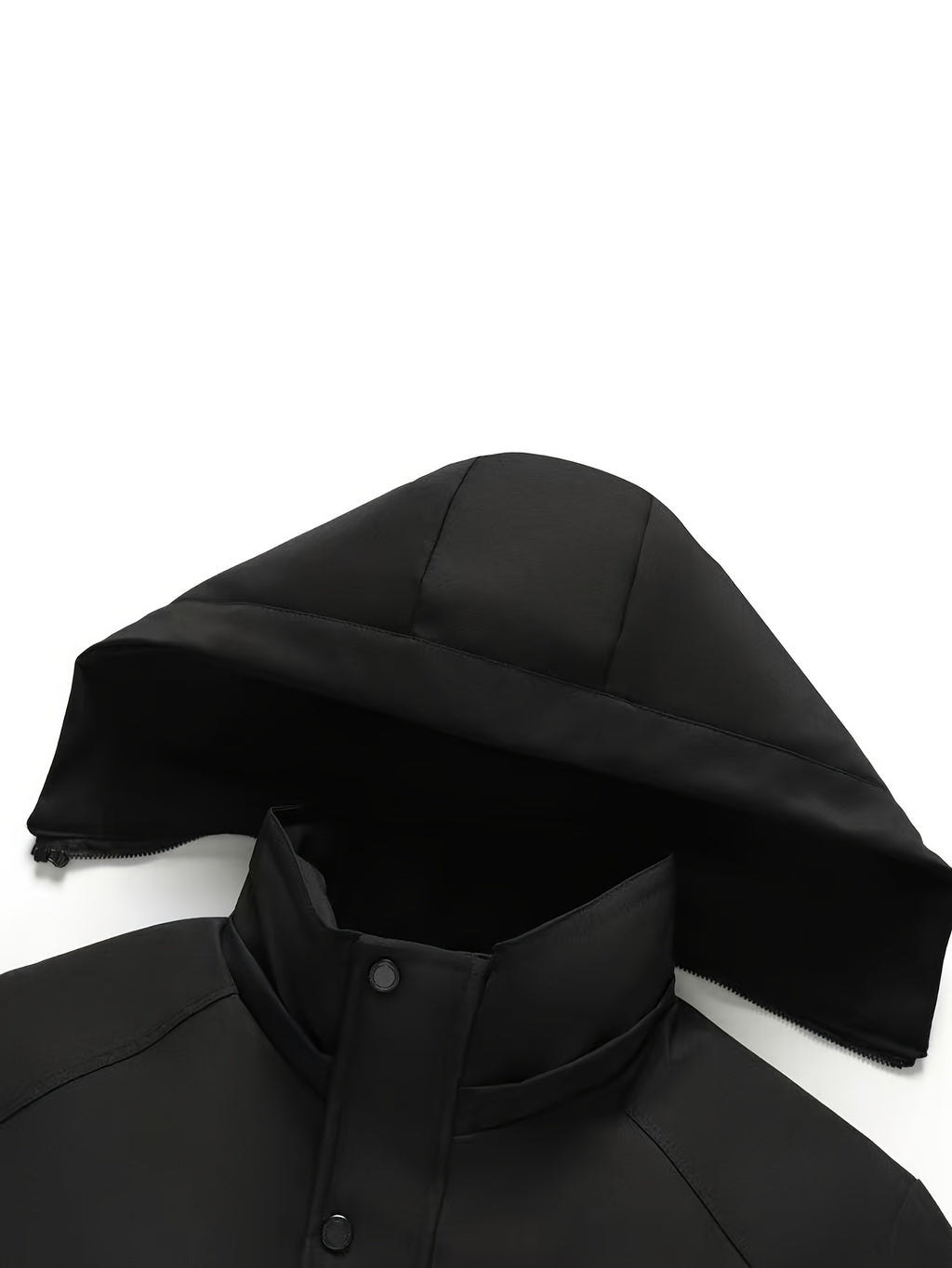 Manteau long pour homme, à capuche, café