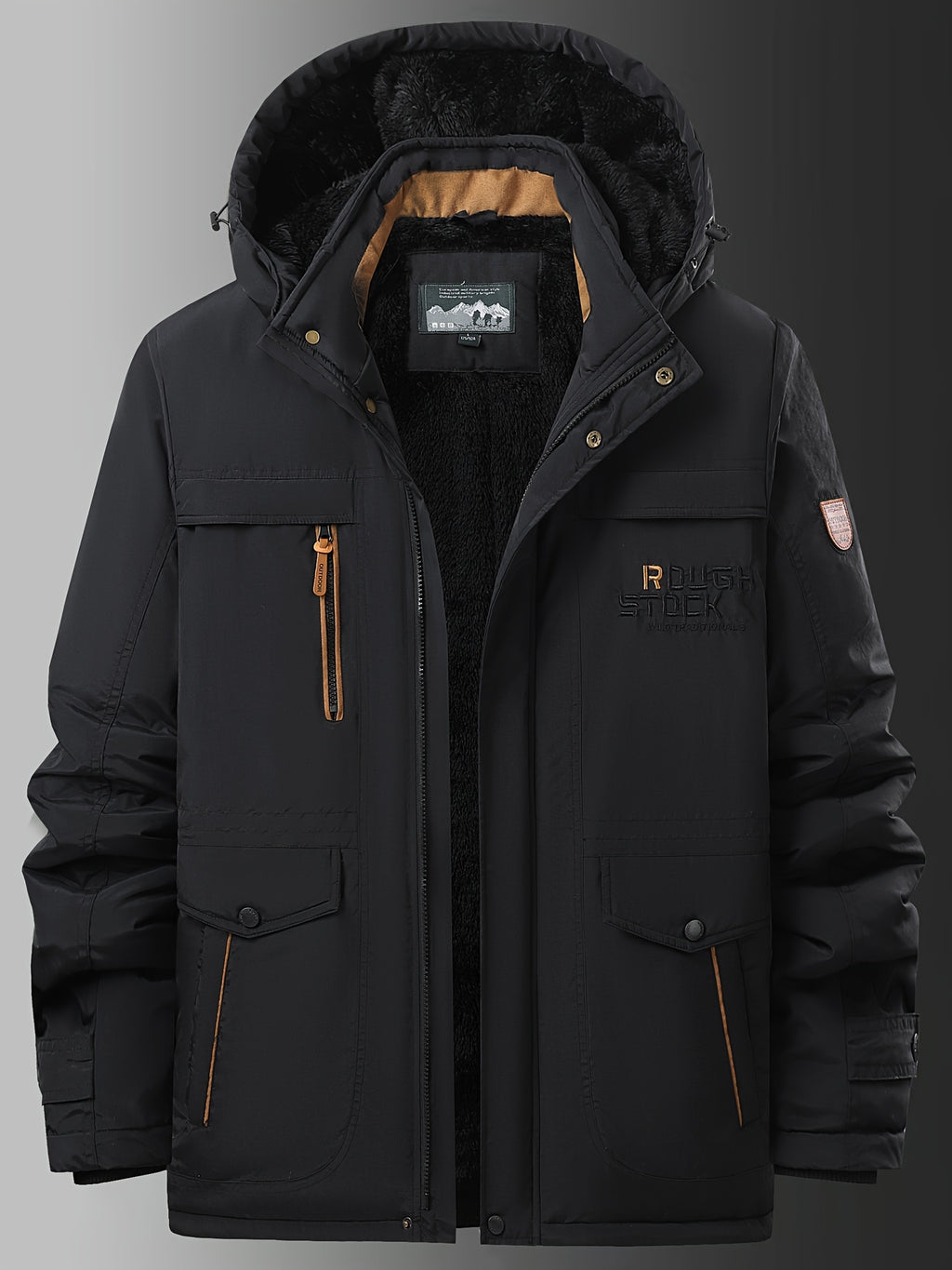 Veste pour homme, polaire, à col montant