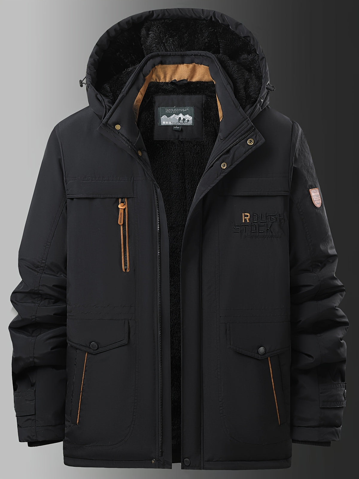 Veste pour homme, polaire, à col montant