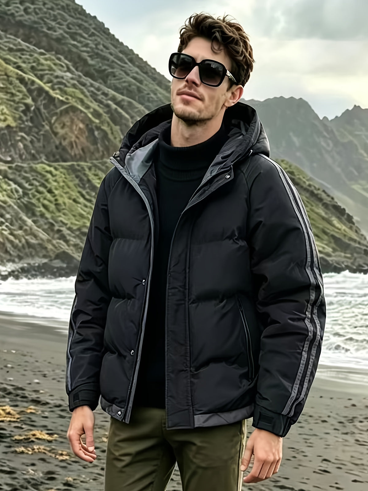 Veste pour homme, à capuche, modele 20