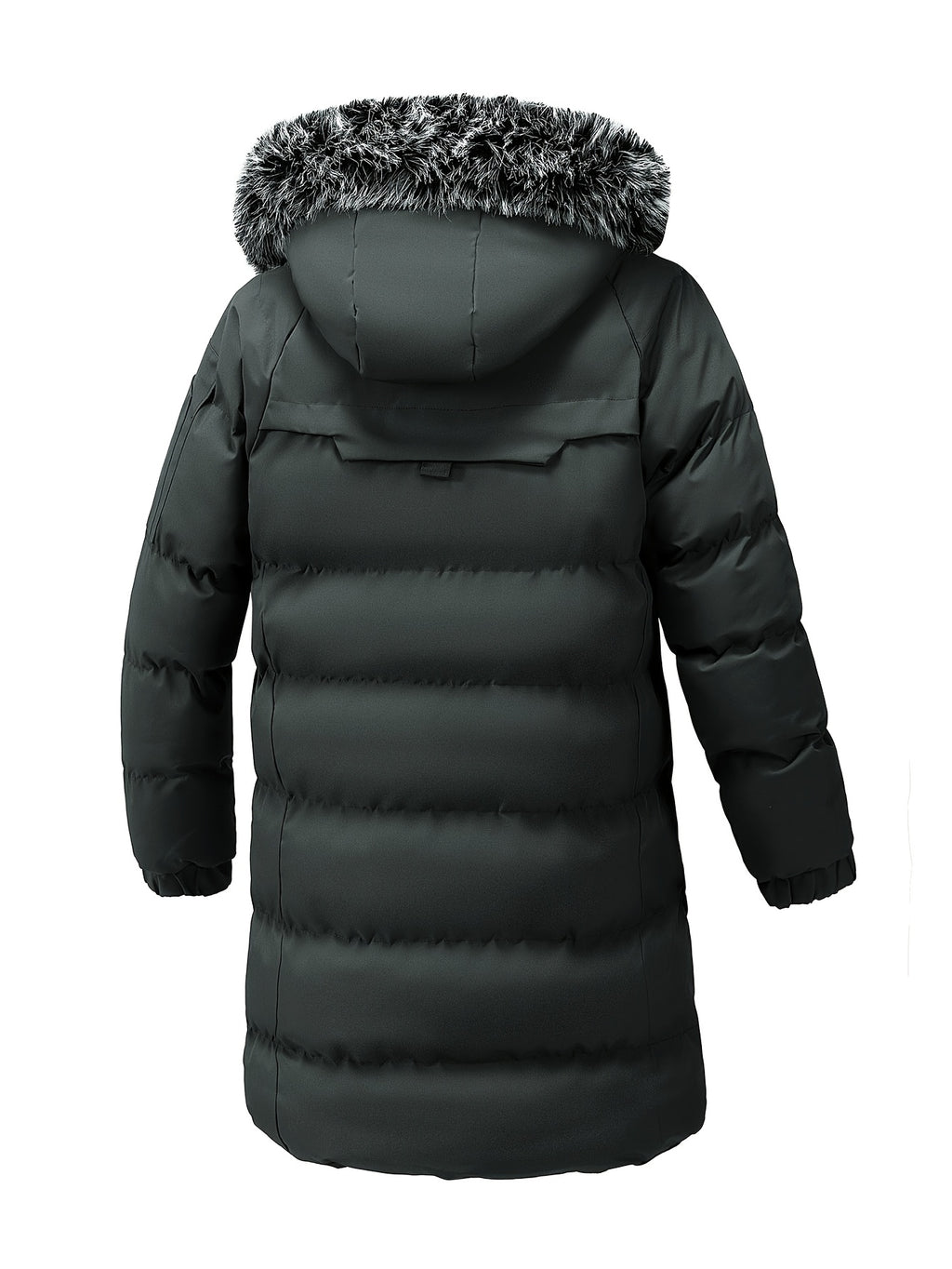 Manteau pour homme, à capuche, vert armée